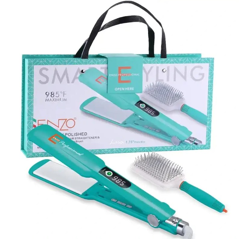 ست اتو مو و برس حرارتی انزو مدل EN-1291L